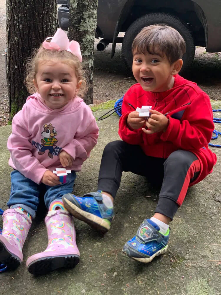 Kids at Point Sebago Resort in Maine.