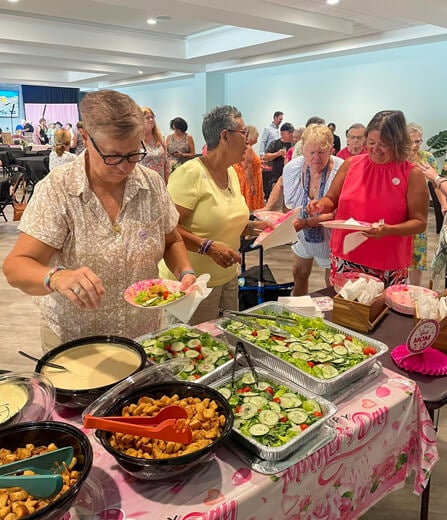 Mother's Day Brunch with Preemptive Health at Rolling Greens Village a 55+ community in Ocala, Florida.