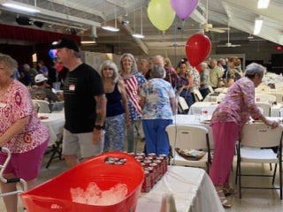 Residents at Strawberry Ridge Village in Valrico, Florida at the Resident Appreciation Luncheon