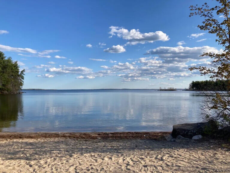 May views on Sebago Lake