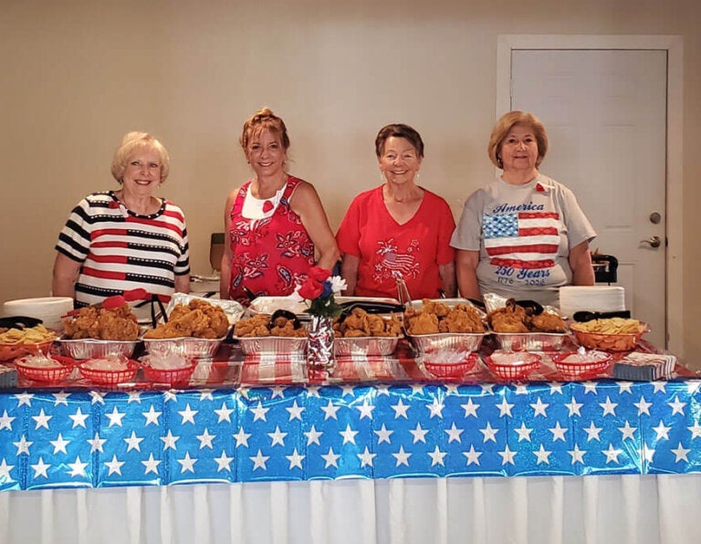 Memorial Day cookout at Camelot East Village in Sarasota, Florida