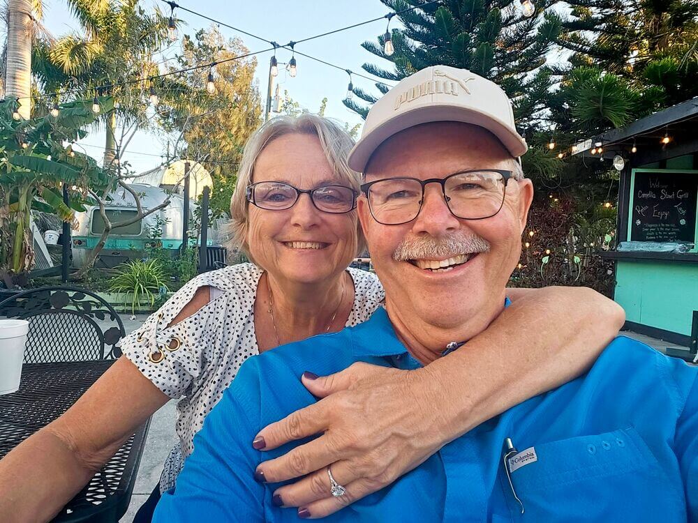 Residents Melissa "Missy" Garrett and Britt Proctor find love at The Meadows, a 55+ community in Tarpon Springs, Florida.
