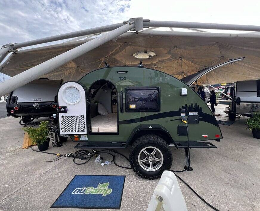 nuCamper Trailer at the Florida RV SuperShow in Tampa, Florida