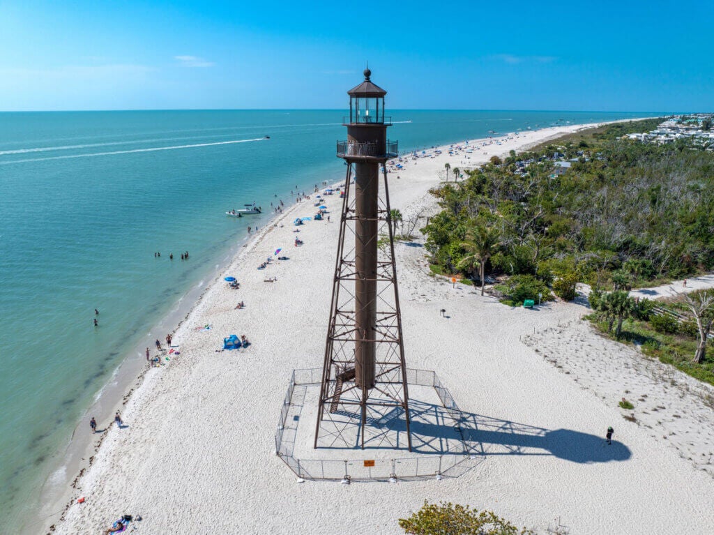 Sanibel Lighthose Lantern room. Sanibel Island, Florida