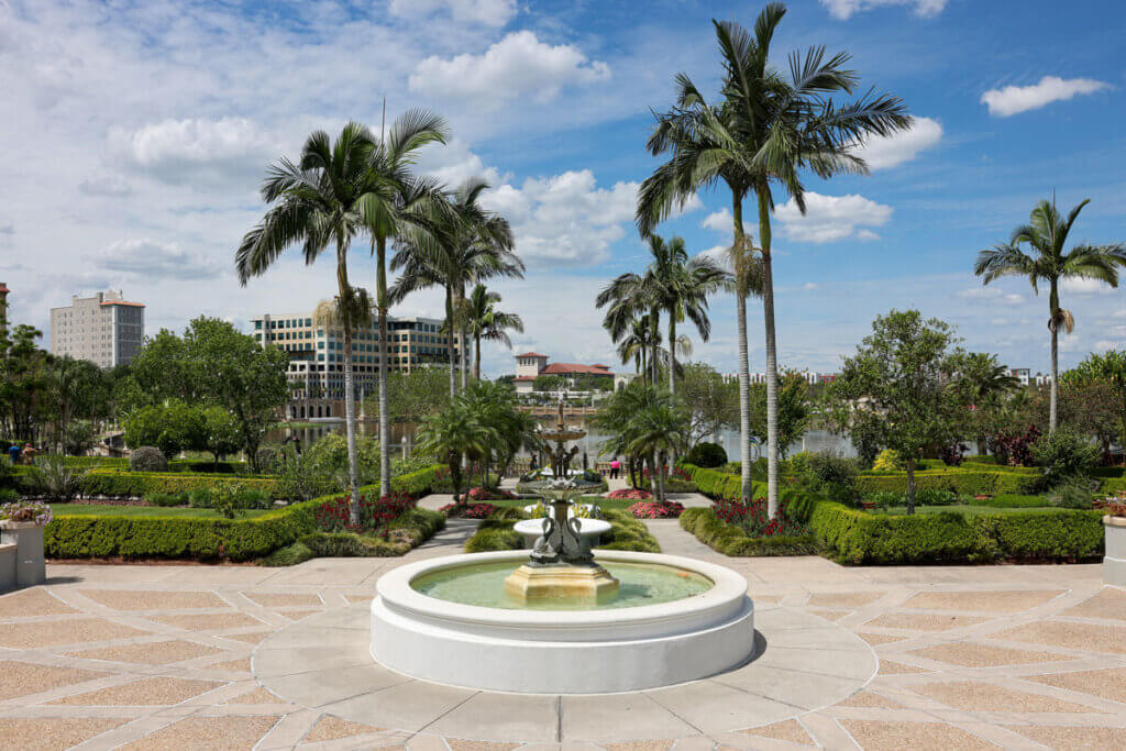 The scenery at Hollis Garden, a public botanical garden in Lakeland, Florida