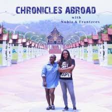 Colorful image of Chronicles Abroad podcast cover photo