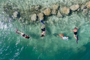 Group snorkeling at Big Pine Key